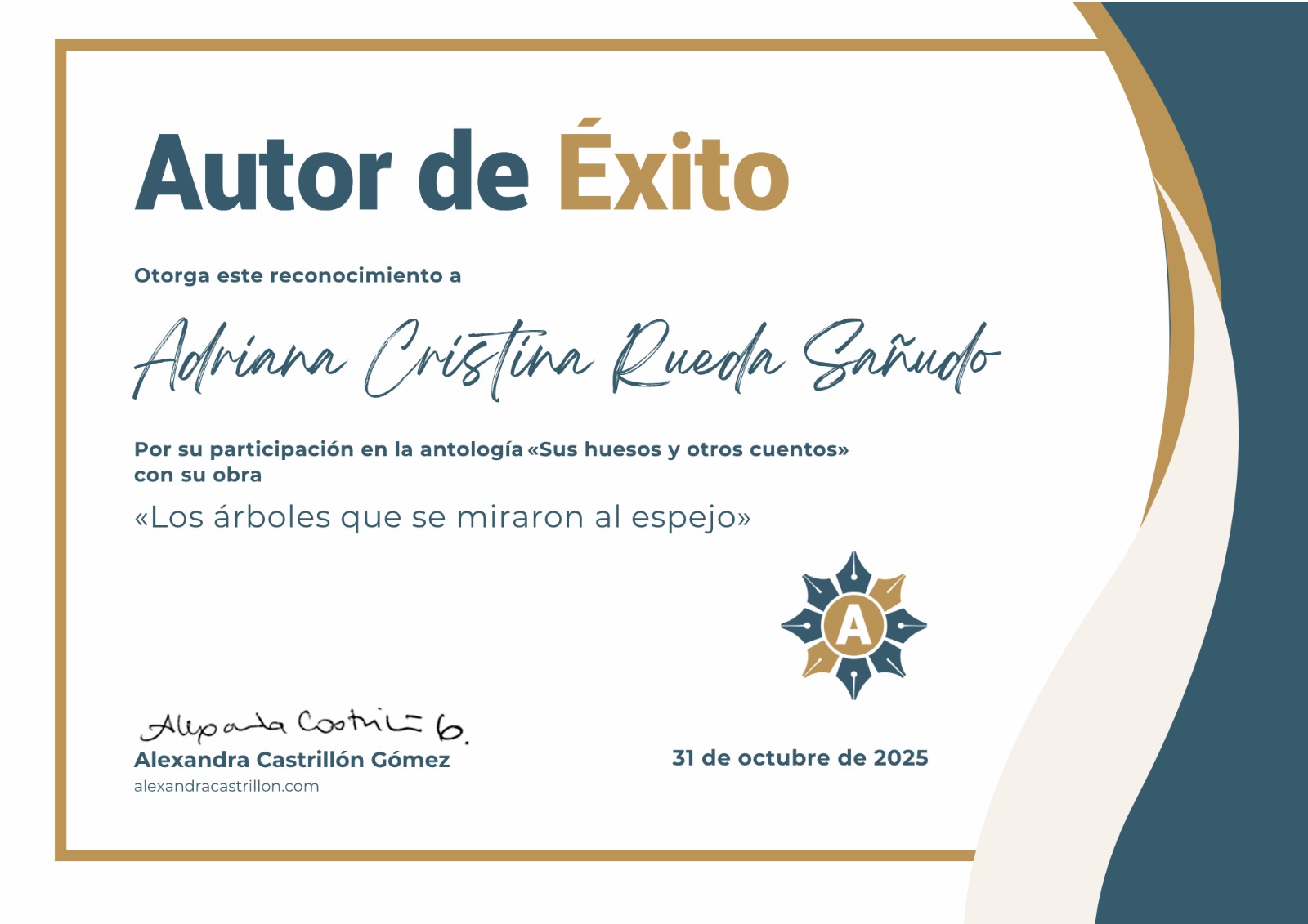 Diploma programa Autor de Éxito
